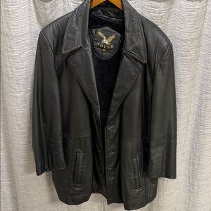 Men's Adler Black Leather jacket